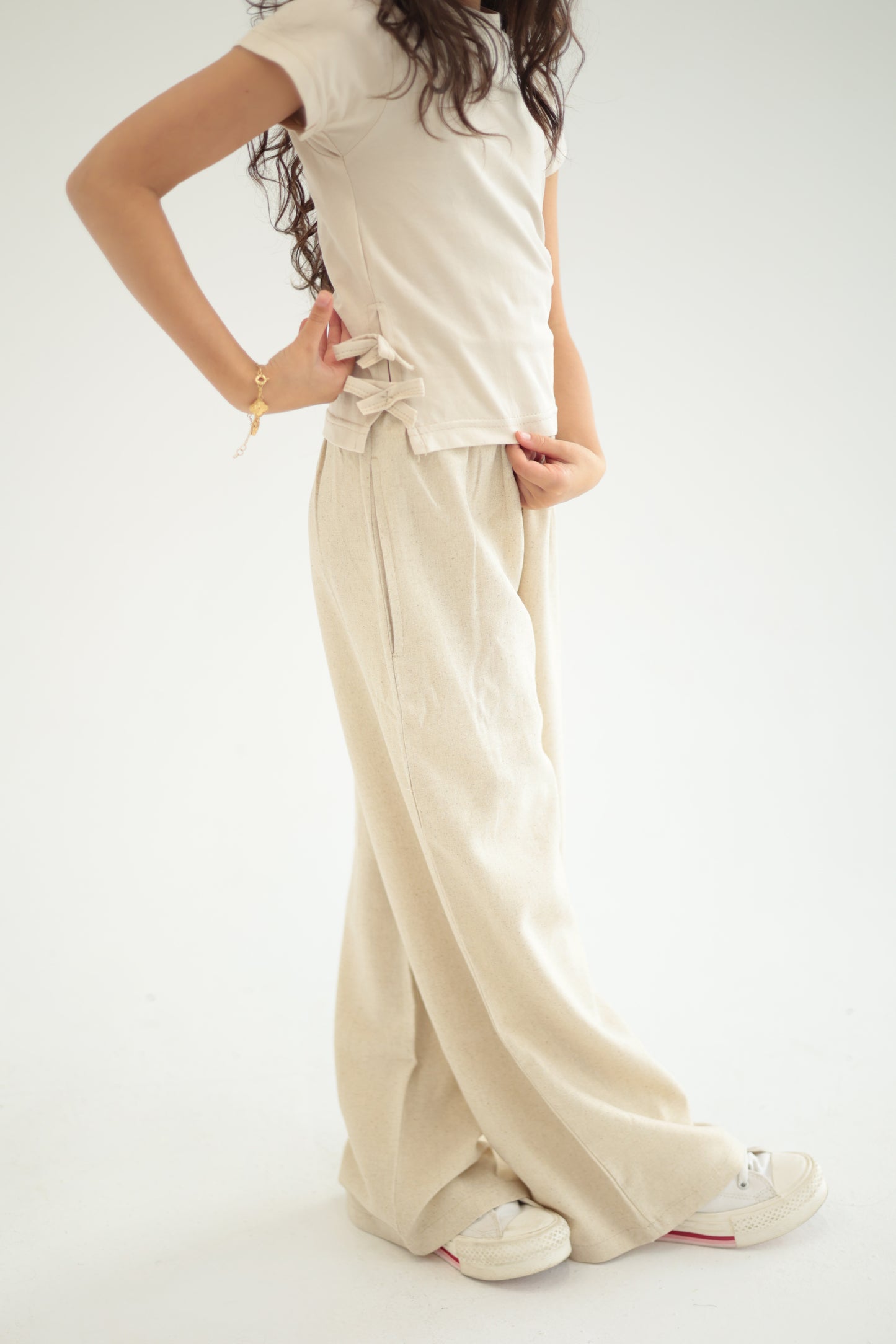 Golden Beige Trousers