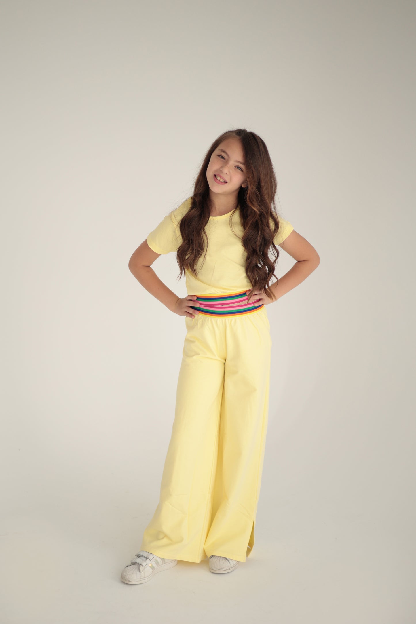 Yellow SET Half-Sleeve Top