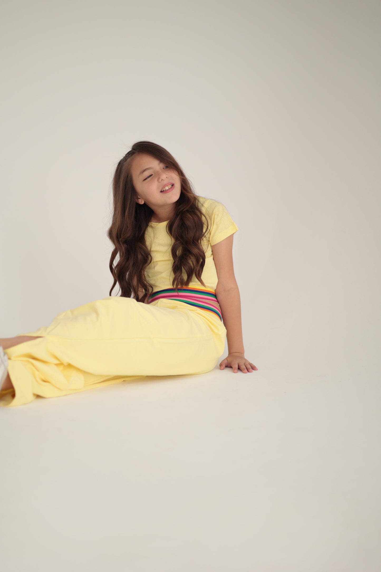 Yellow SET Half-Sleeve Top