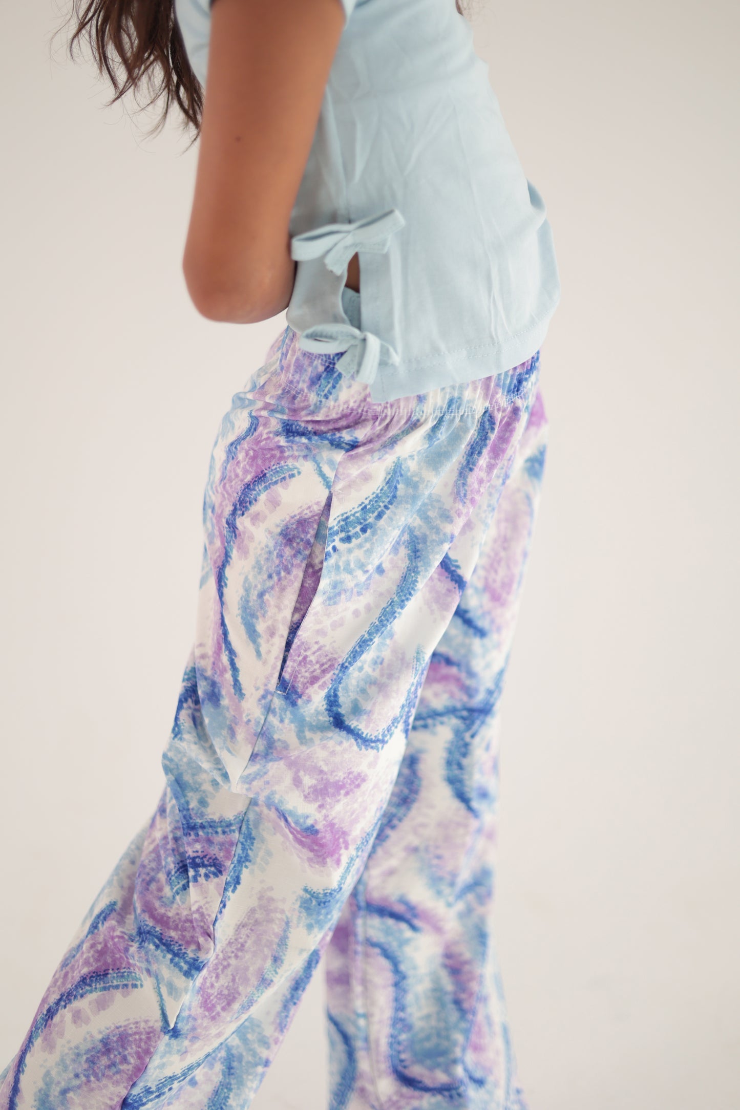 Pants Lotus Purple and Blue