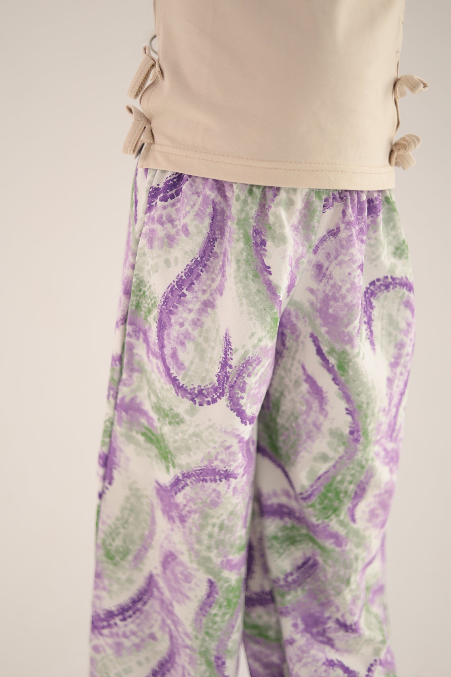 Pants Lotus Purple and Green
