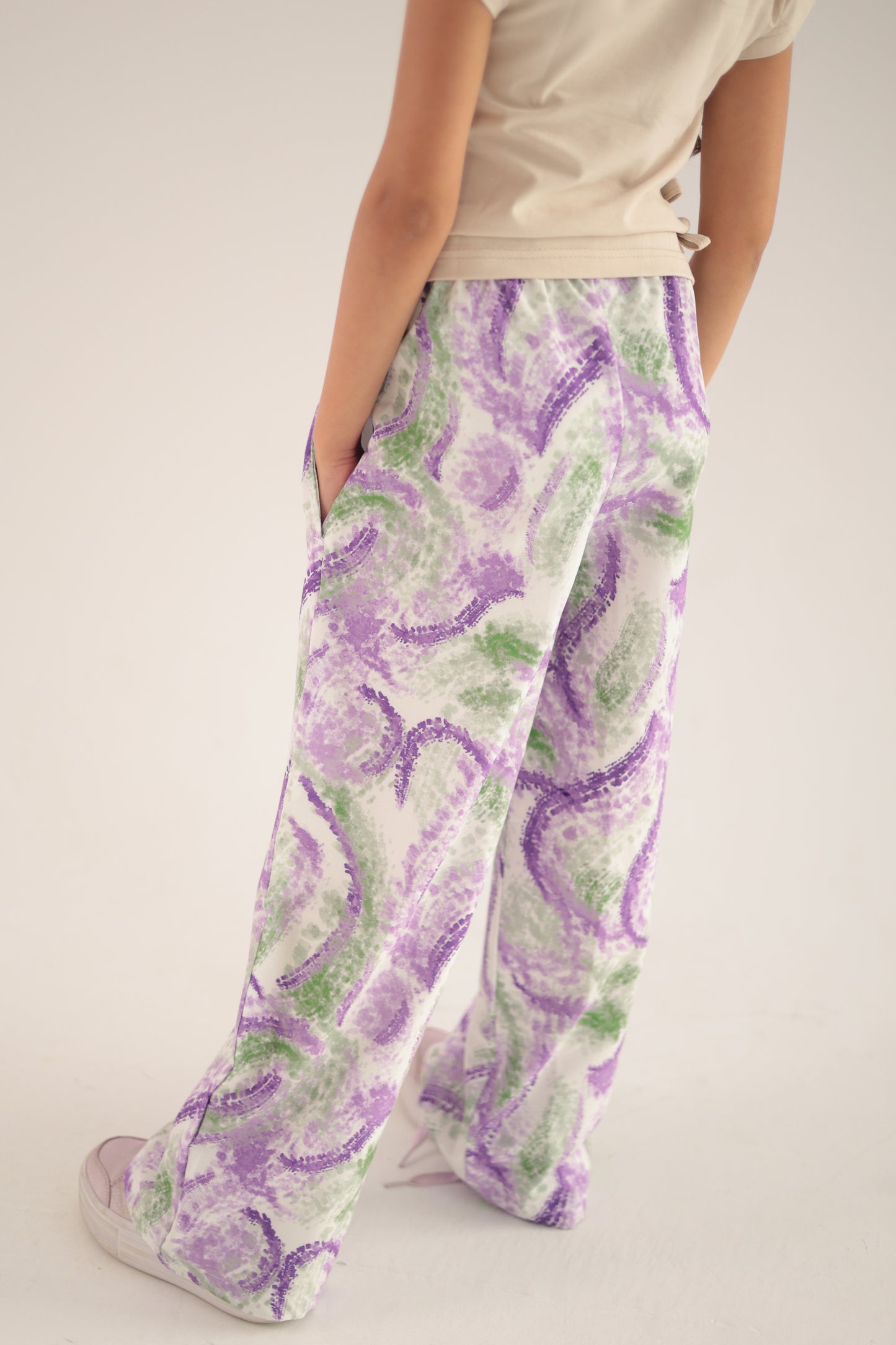 Pants Lotus Purple and Green