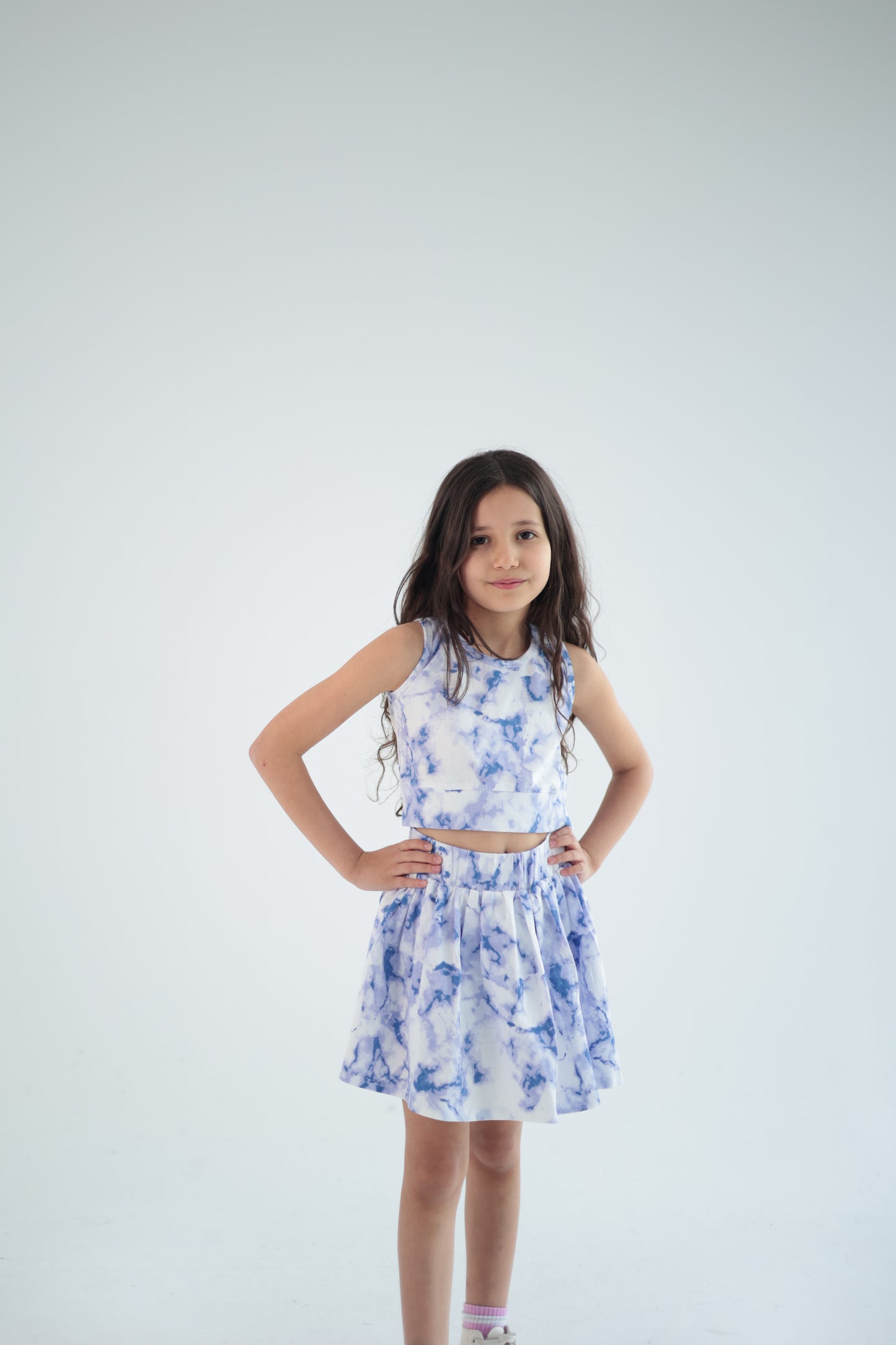 BLUE SKIRT SET
