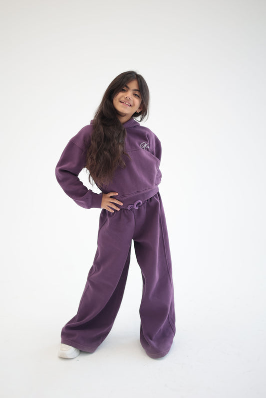 MINI NILE’s Purple Wide leg Set