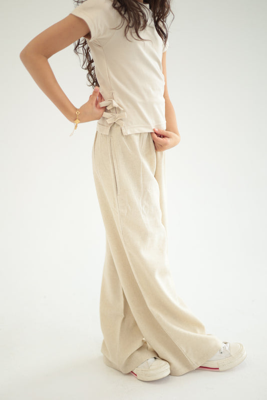 Golden Beige Trousers