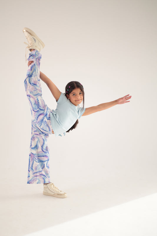 Pants Lotus Purple and Blue