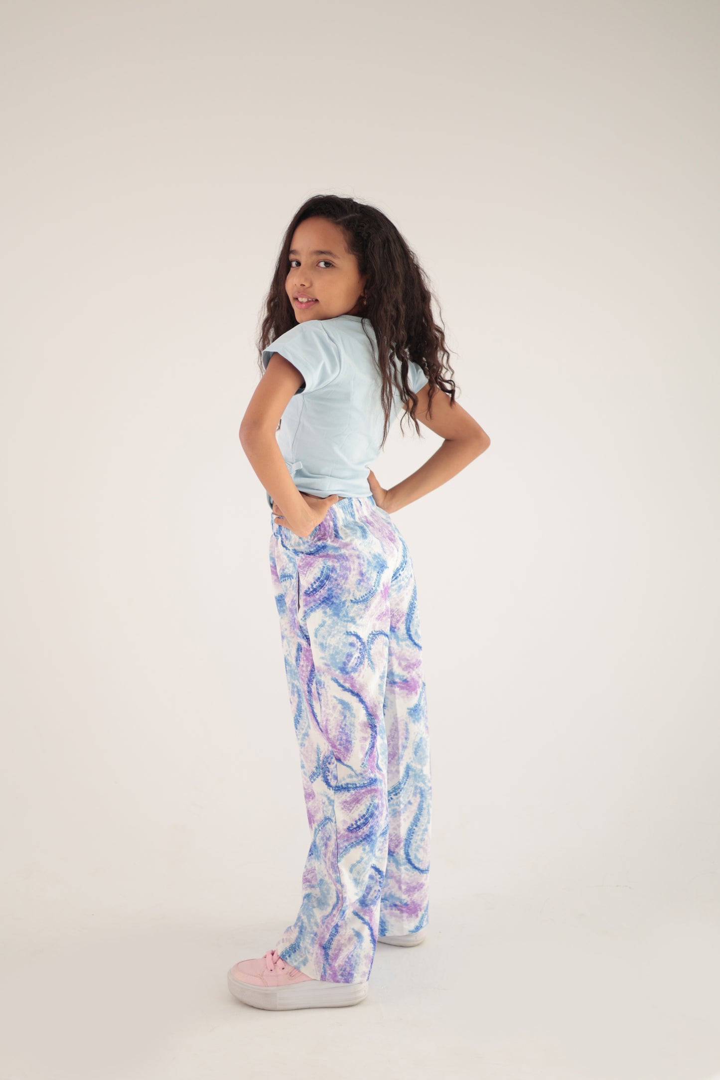 Pants Lotus Purple and Blue