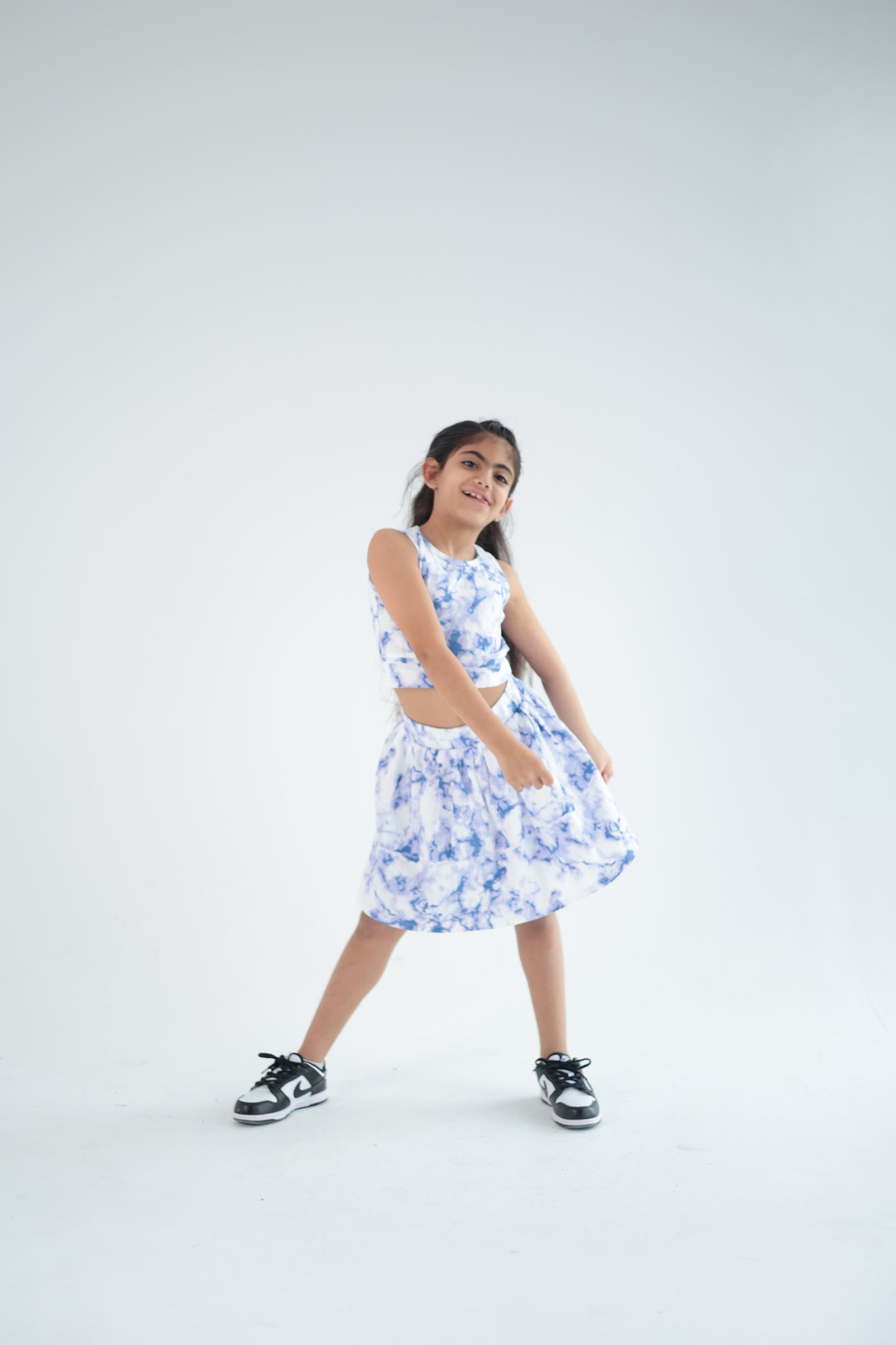 BLUE SKIRT SET