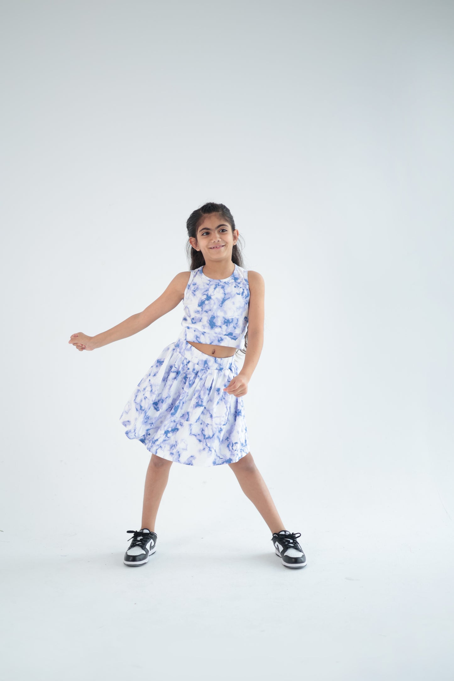 BLUE SKIRT SET