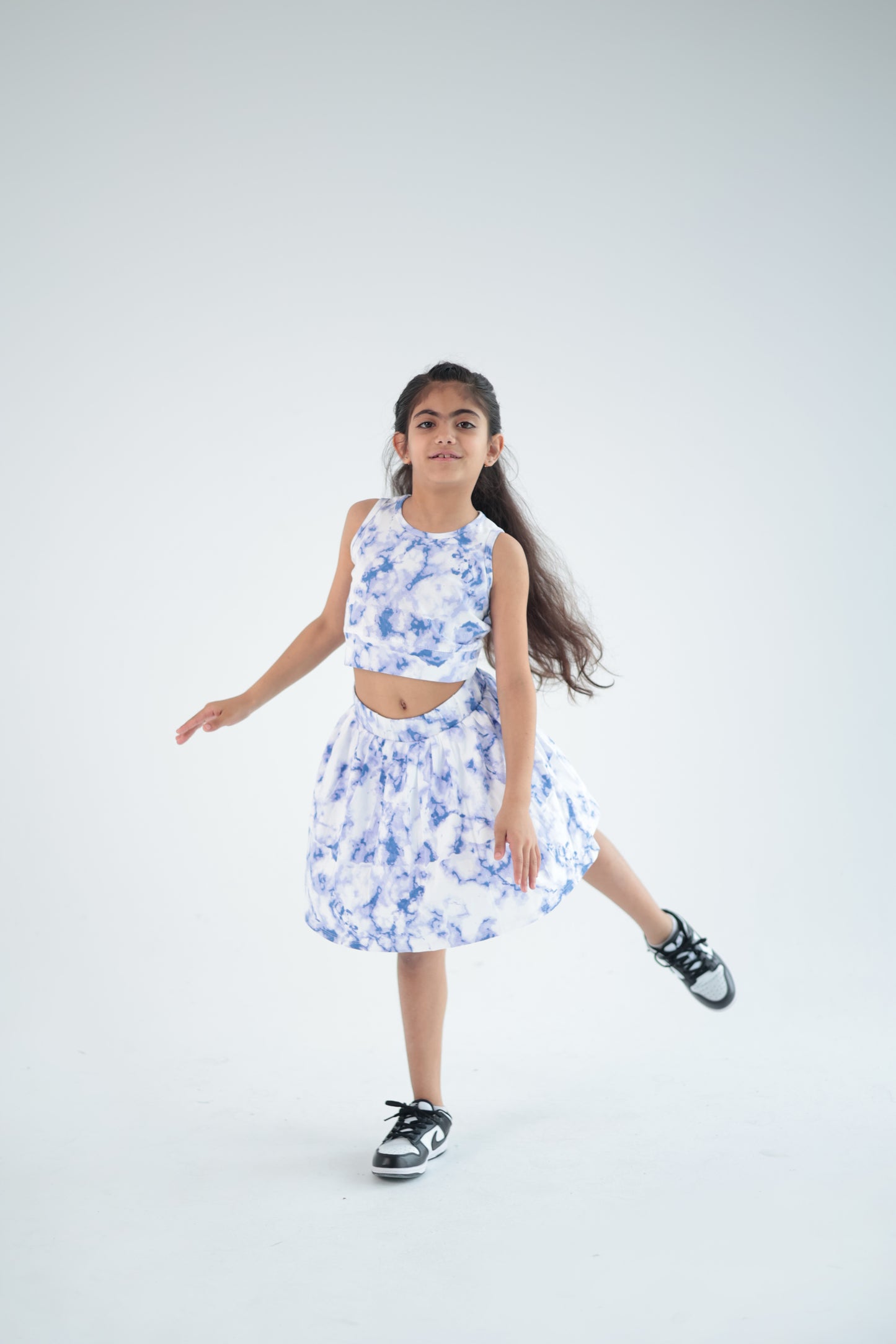BLUE SKIRT SET