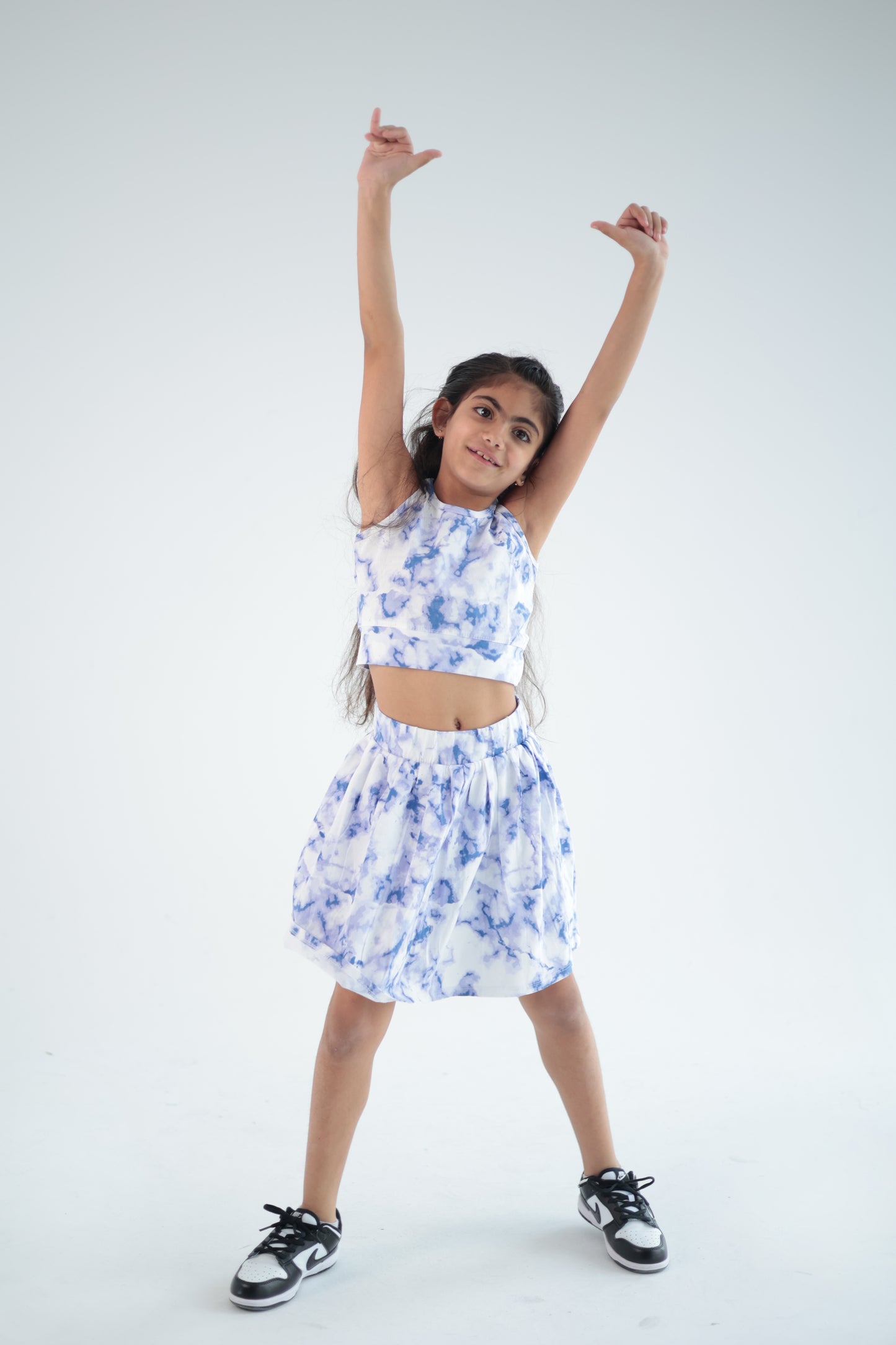 BLUE SKIRT SET