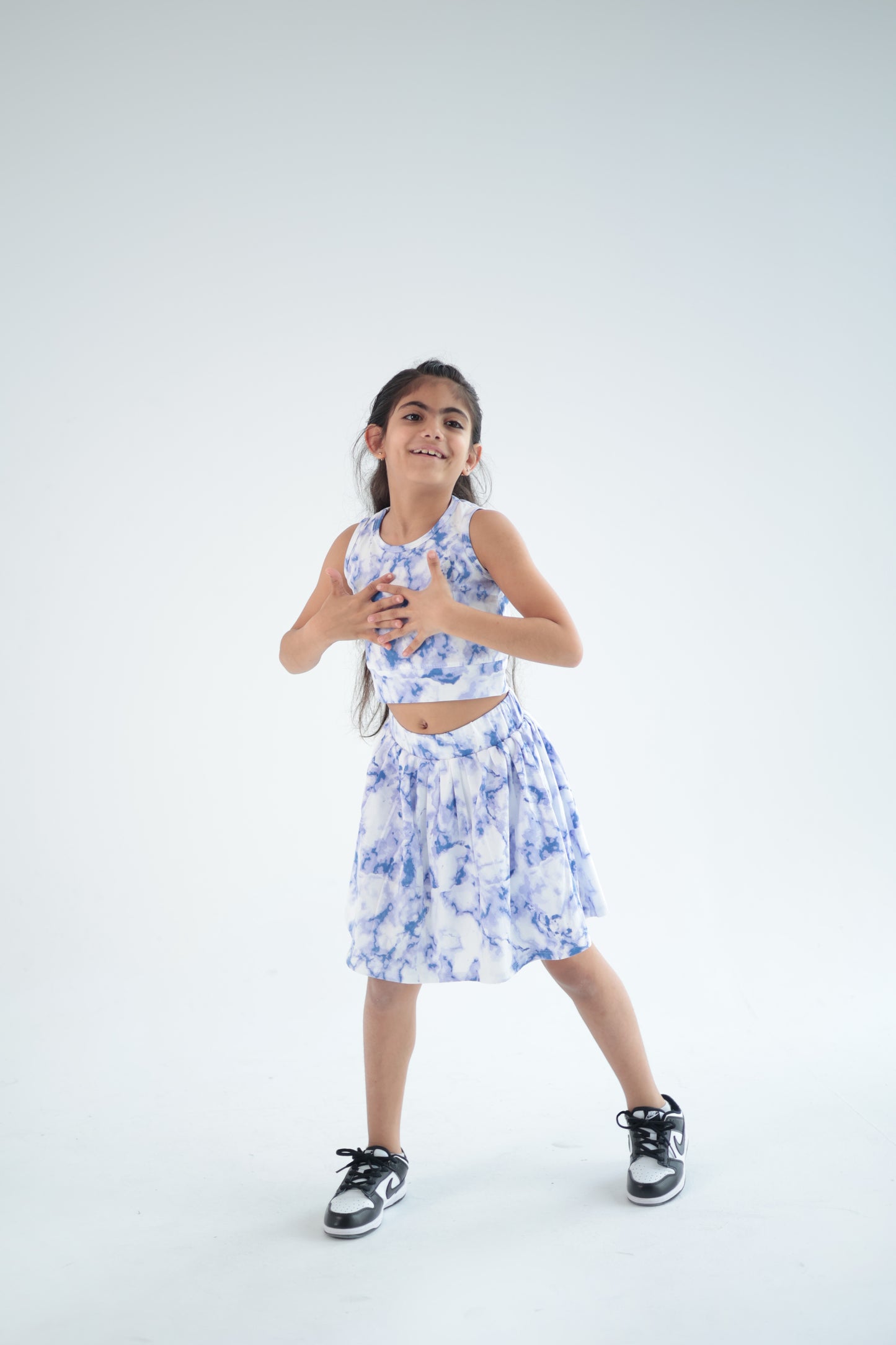 BLUE SKIRT SET