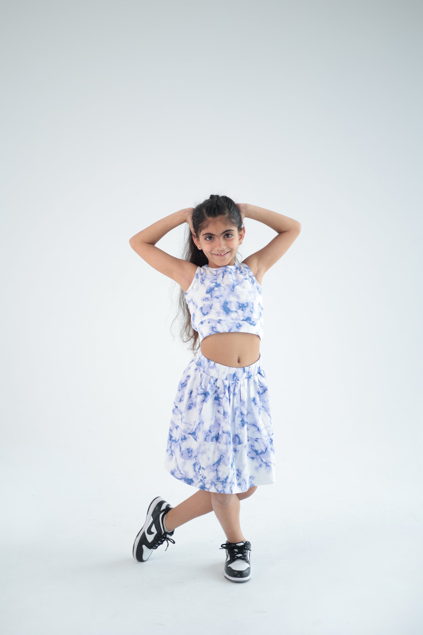 BLUE SKIRT SET
