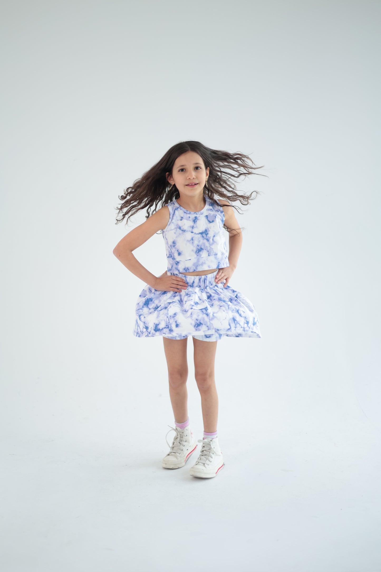 BLUE SKIRT SET