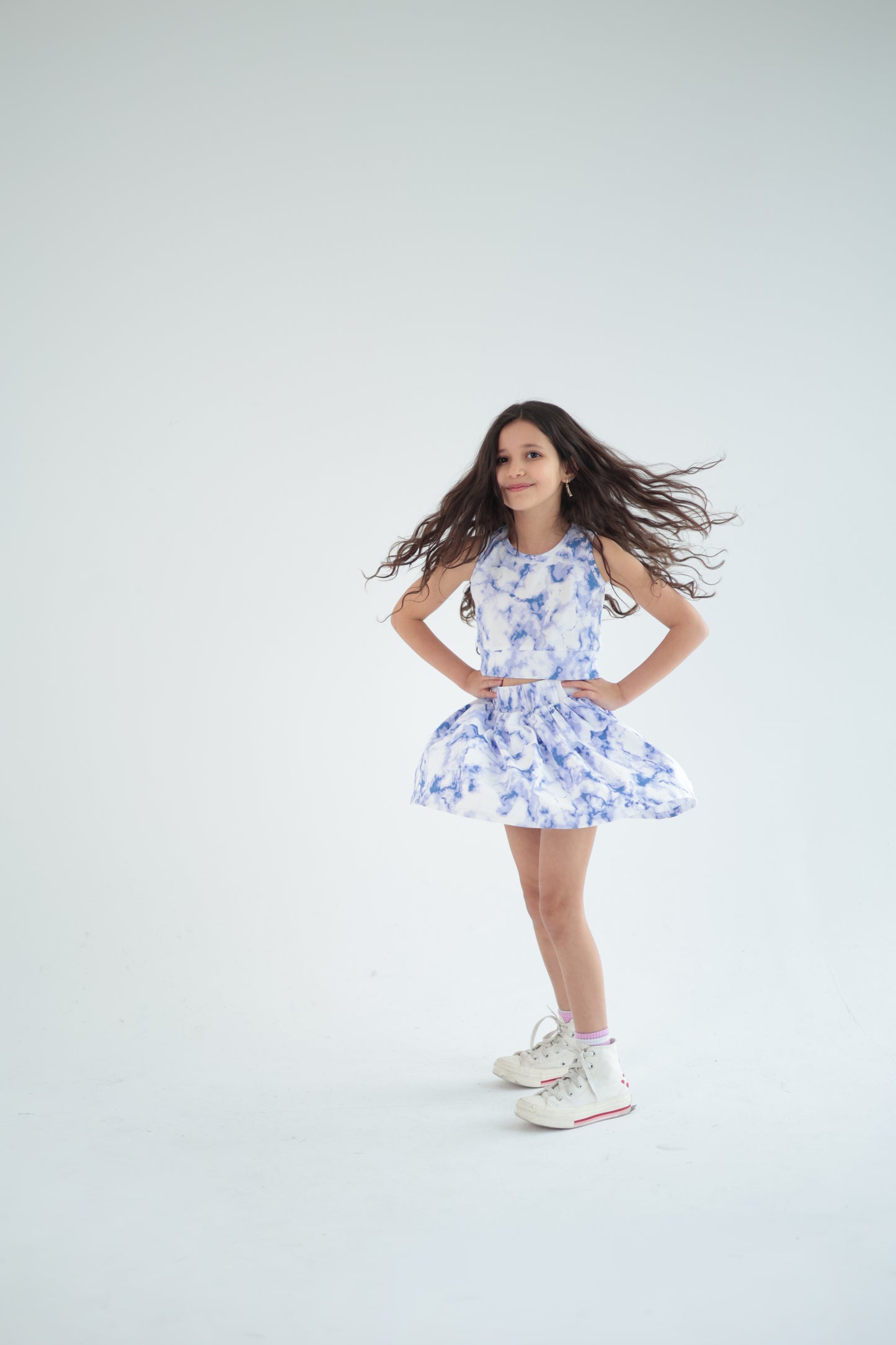BLUE SKIRT SET