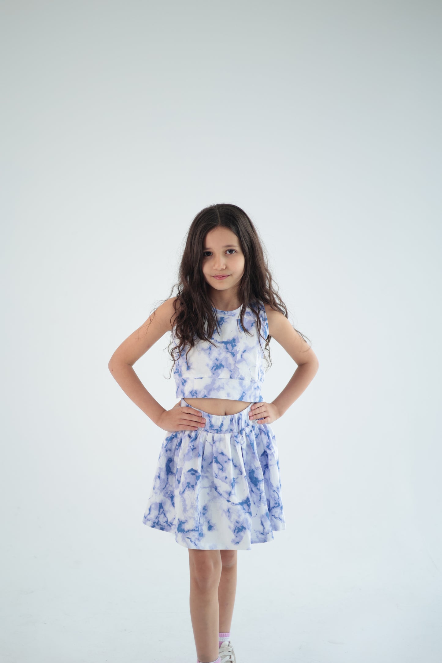 BLUE SKIRT SET