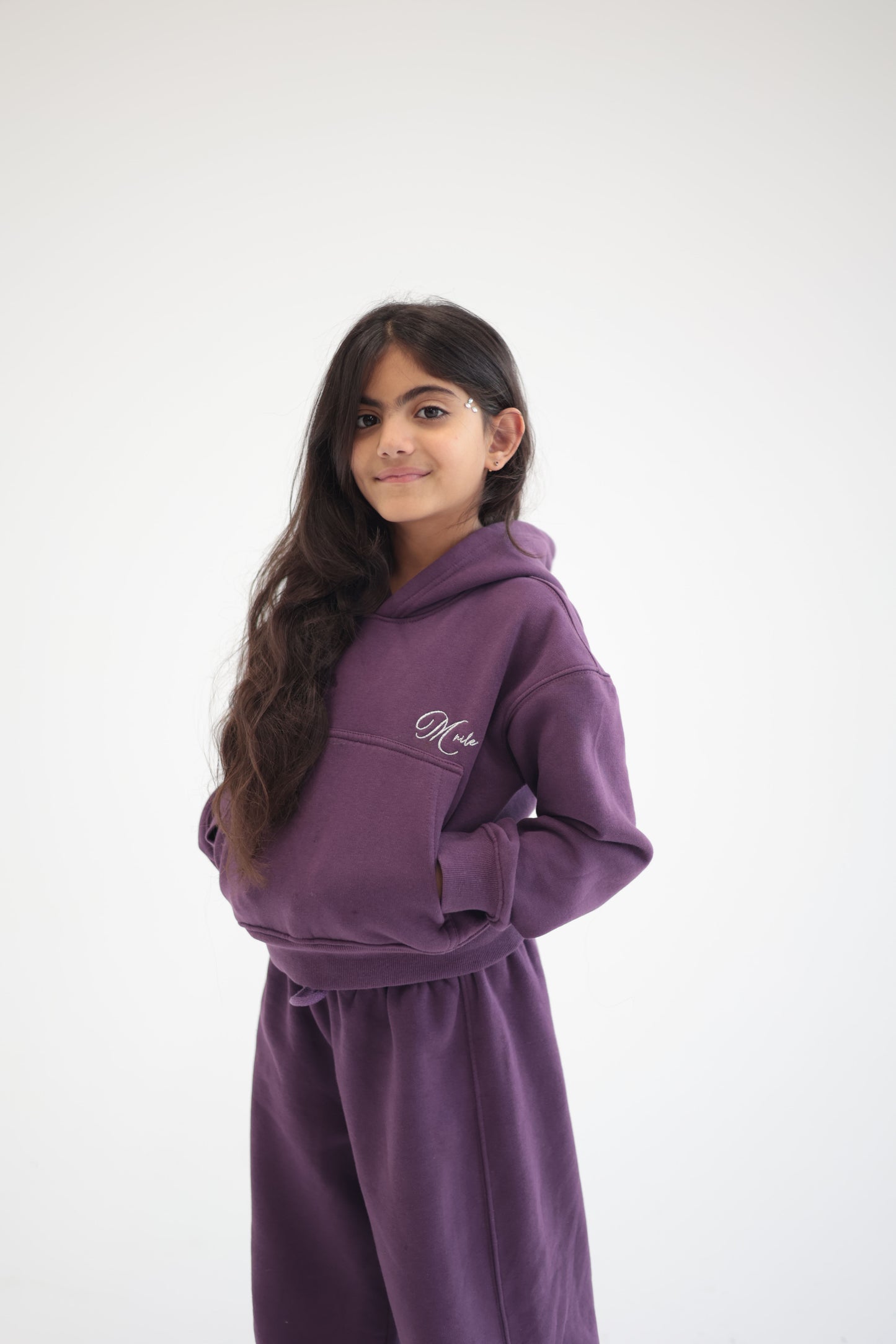 MINI NILE’s Purple Wide leg Set