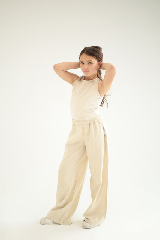 Golden Beige Trousers