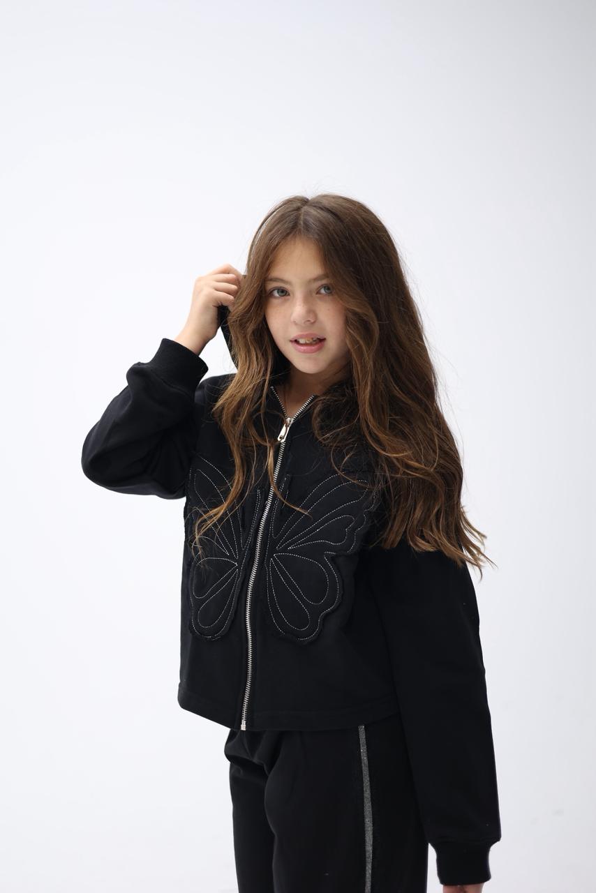 Wide leg butterfly set “black”