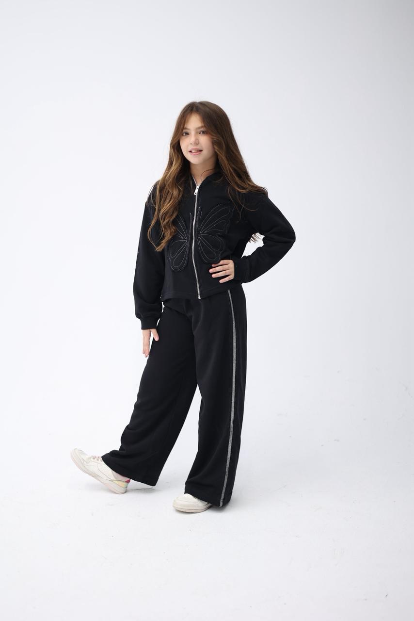 Wide leg butterfly set “black”