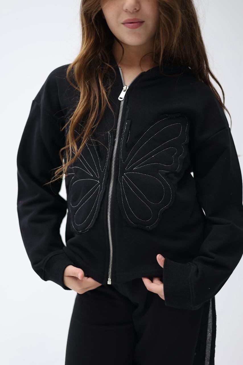 Wide leg butterfly set “black”